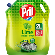 Pril Dishwash Liquid Gel - Lime Pouch, 2 L