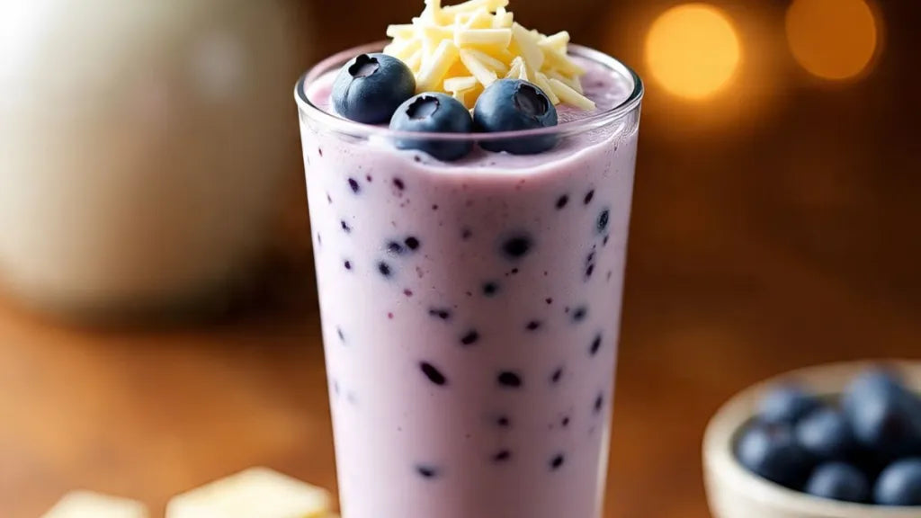Blueberry White Choco Shake
