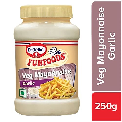 Dr. Oetker Funfoods Veg Mayonnaise - Garlic, 250 g