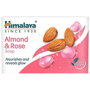 Himalaya Almond & Rose Soap, Moisturizes & Cools Skin, 75 g