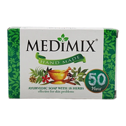 Medimix Ayurvedic Ayurvedic Bathing Soap with 18 Herbs, Effective for Skin Problems, Handmade, 75 g Carton