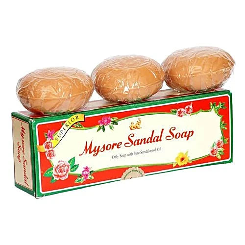 Mysore Sandal Soap, 450 g (3 x 150 g each)