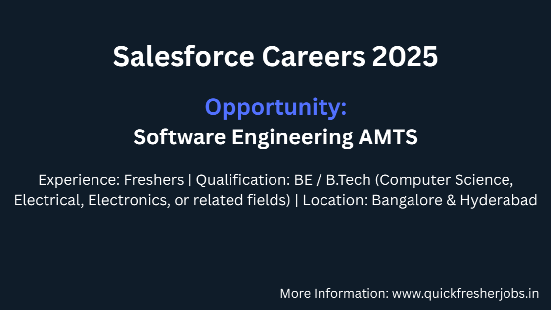 Salesforce Off Campus Drive 2025 – Software Engineering AMTS