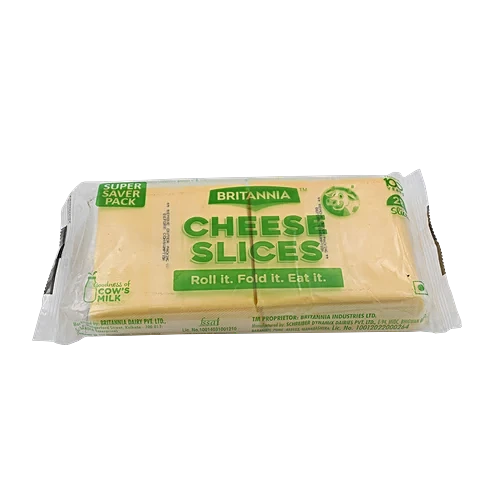 Britannia Processed Cheese Slice - Goodness of Cow's Milk, 476 g Pouch