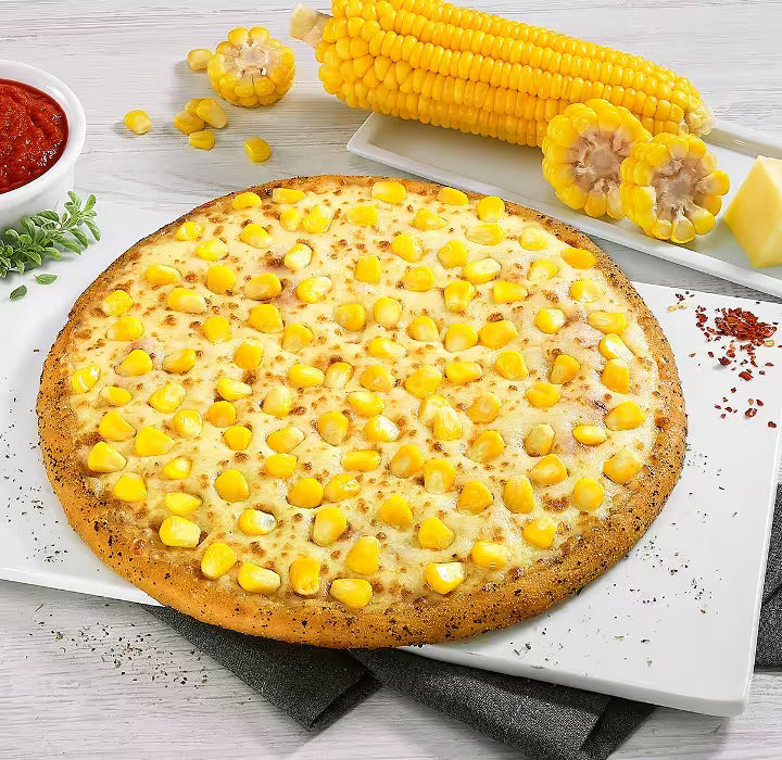 Golden Baby Corn Pizza