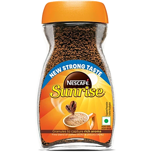 Nescafe Sunrise Instant Coffee Powder - Chicory Mix, 45 g Jar
