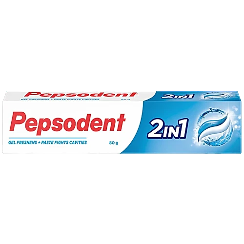 Pepsodent 2 In 1 Toothpaste, 80 g