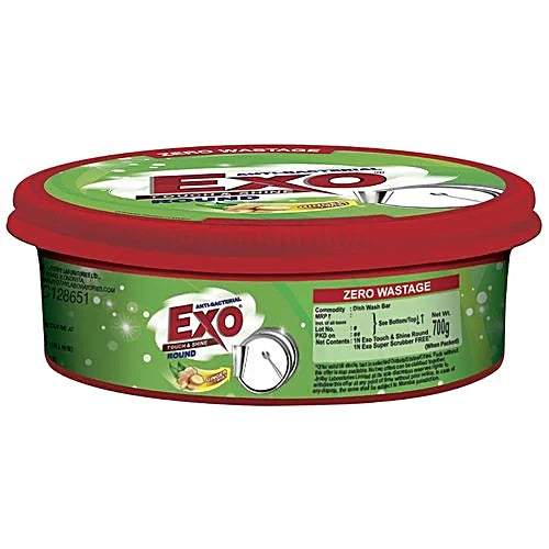 Exo Anti-Bacterial Dishwash Bar Round, 500 g Box