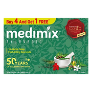Medimix 18 Herbs Ayurvedic Soap, 125 g (Buy 4 Get 1 Free)