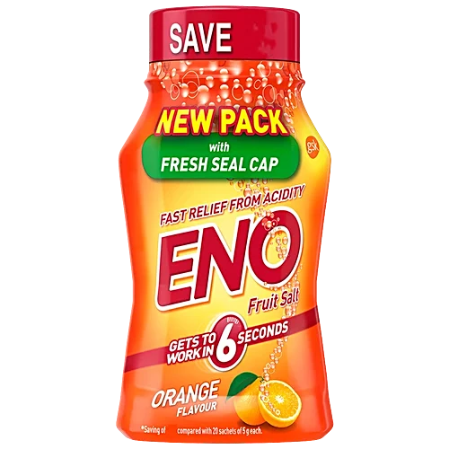 Eno Fruit Salt - Orange, 100 g Jar