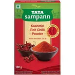 Tata Sampann Kashmiri Red Chilli/Lal Mirchi Powder With Natural Oils, 100 g