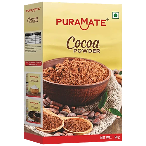 Puramate Cocoa Powder, 50 g Box