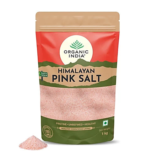 Organic India Himalayan Pink Rock Salt Powder, 1 kg