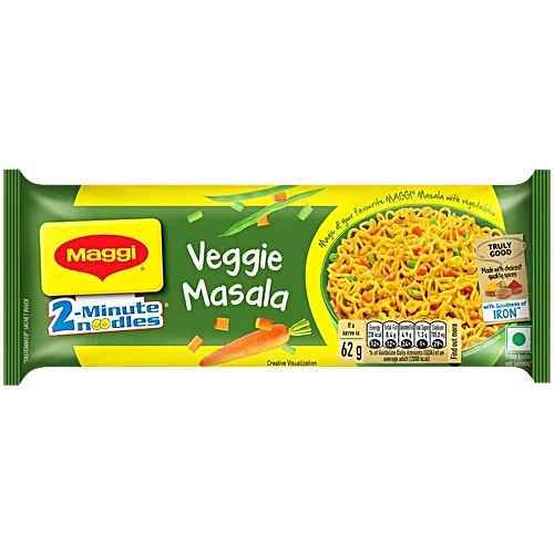 Maggi 2-Minute Veggie Masala Instant Noodles, 60 g