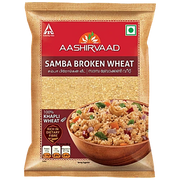 Aashirvaad Samba Broken Rava - Made From 100% Khapli Wheat, Rich In dietary fibre, 1 kg