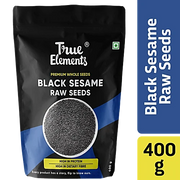 True Elements Raw Black Sesame/Til Seeds, 400 g