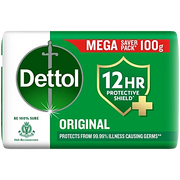 Dettol Original Bathing Soap Bar With 12 Hr Germ protection, 100 g