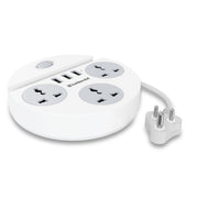 Goldmedal Zippo Power Strip 1.5 Meter Cable Extension Cord (White) : 1 Unit