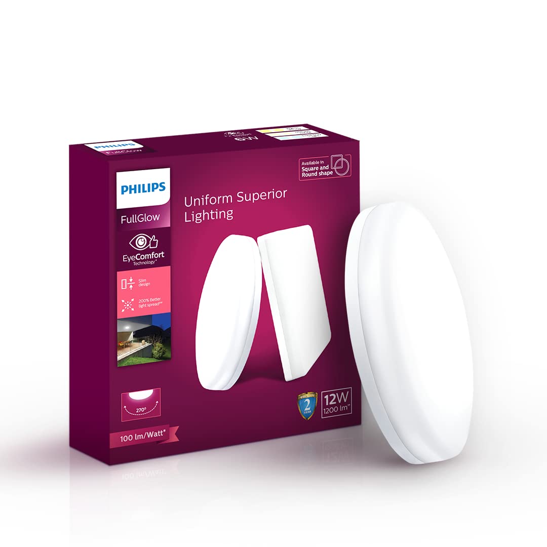 Philips Round Full Glow LED Surface Light Cool Day Light 12 W : 1 Unit
