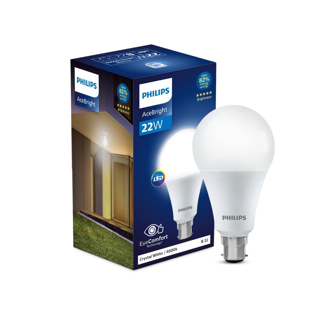 Philips AceBright LED Bulb B22 Crystal White 30 W : 1 Unit