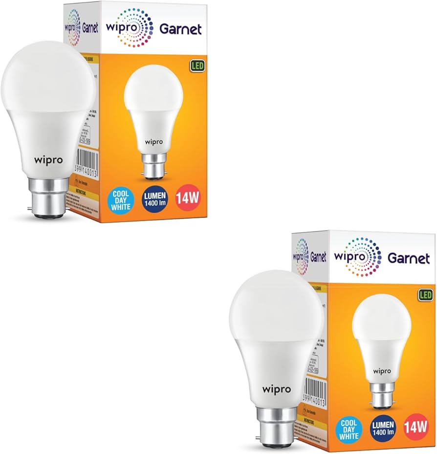 Wipro Garnet White LED Bulb B22 6500K (14 W) : 1 Unit