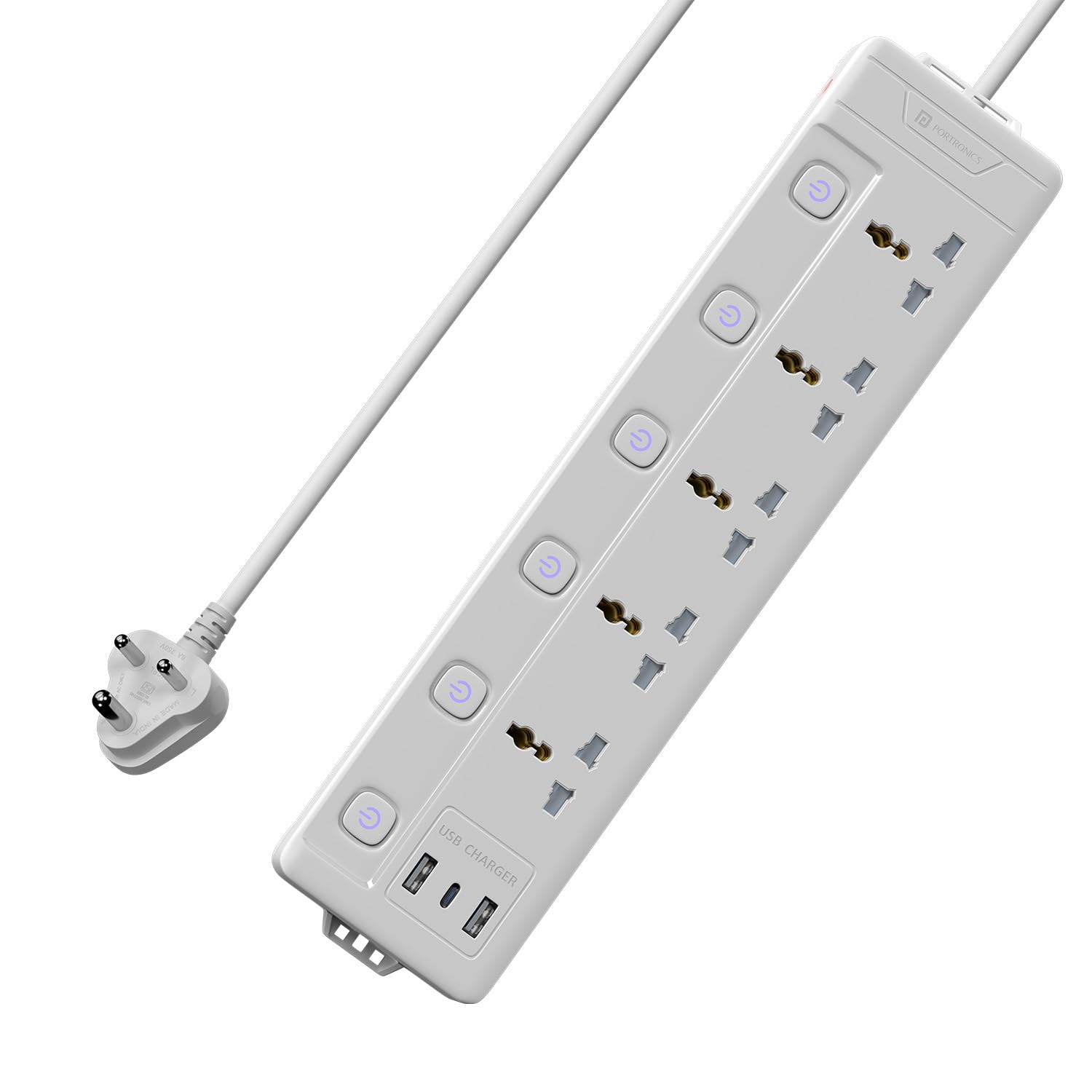 Portronics Extension Power Plate 5 : 1 Unit