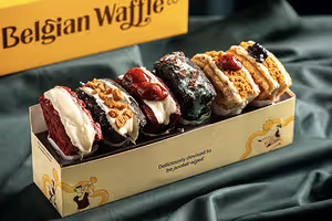 Mini Waffle Box of 6 - Assorted