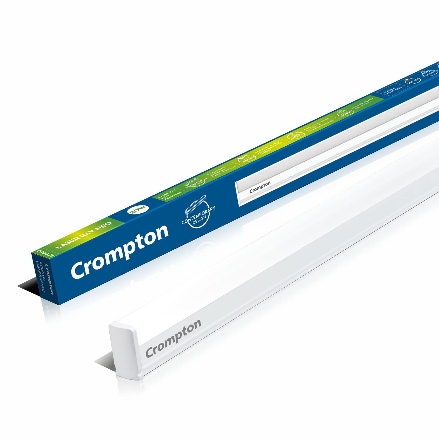 Crompton Laser Ray Neo White LED Batten - 20 W : 1 Unit