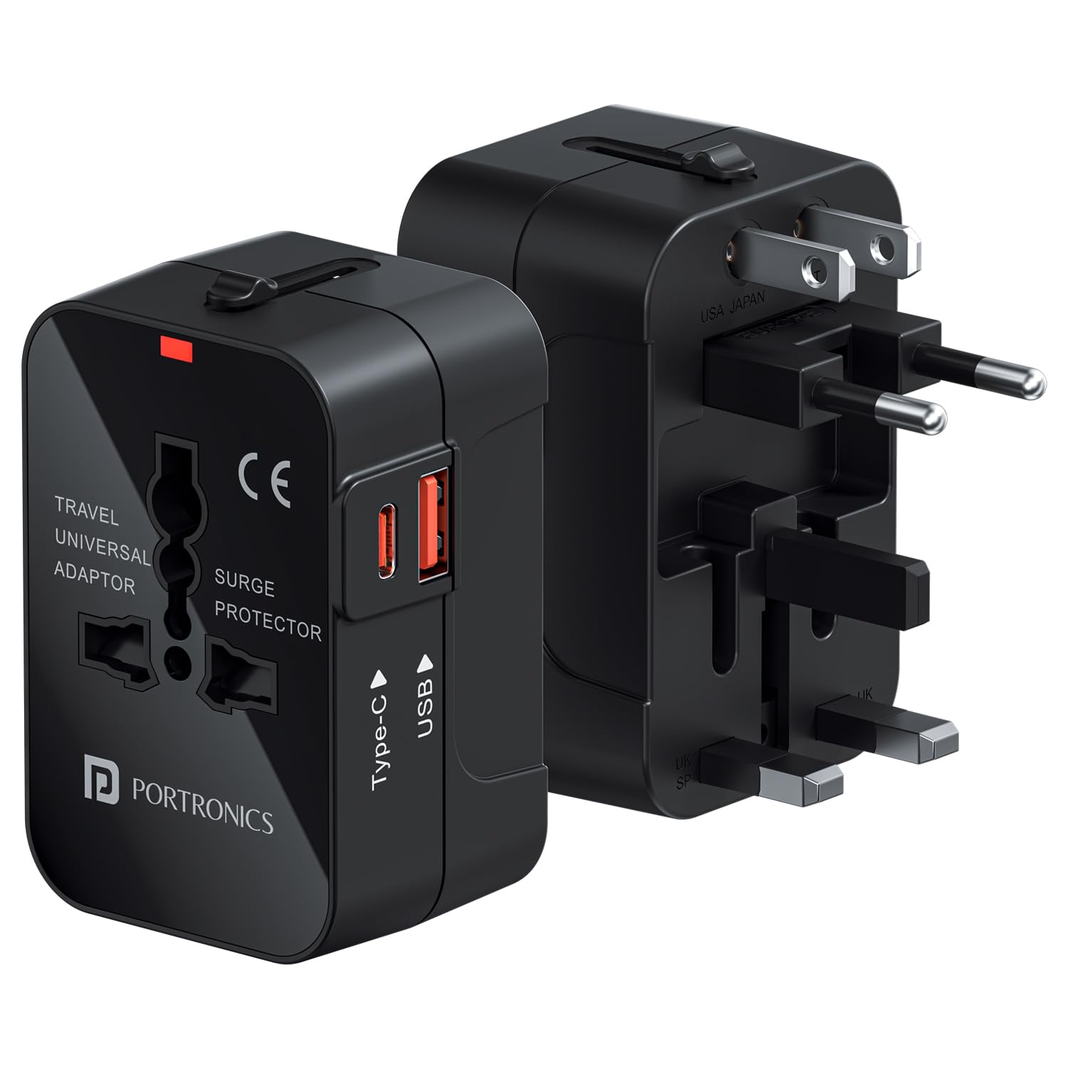 Portronics Juicemate Universal Travel Adaptor 20W : 1 Unit