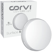 Corvi Led Light Surface 5 Round 12W (Slim Driverless Dimmable Full Glow) Easy White :