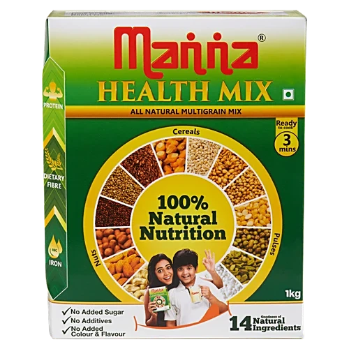 Manna Health Mix - 100% Natural Nutrition, No Added Sugar, Preservative Free, 500 g Carton