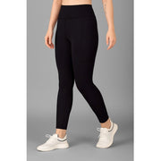 Polyester Solid Ankle length High Waisted Tights (Grey)