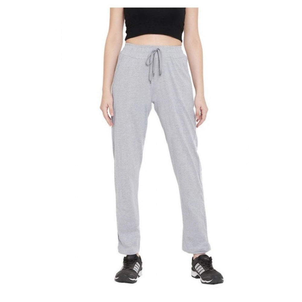 Cotton Solid Elasticated Track Pants (Navy)