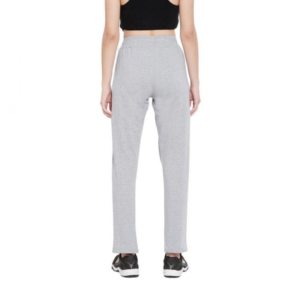 Cotton Solid Elasticated Track Pants (Navy)