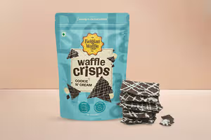 Waffle Crisps - Cookie and Cream Flavour