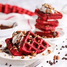 Berry Red Velvet Waffle