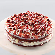 Berry Red Velvet Waffle Cake (Double Layer)
