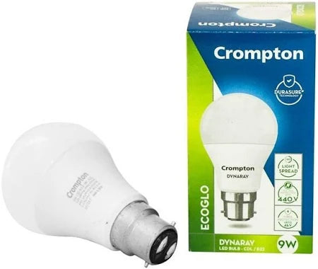 Crompton Greaves Ecoglo B22 CDL White LED Bulb : 9 W